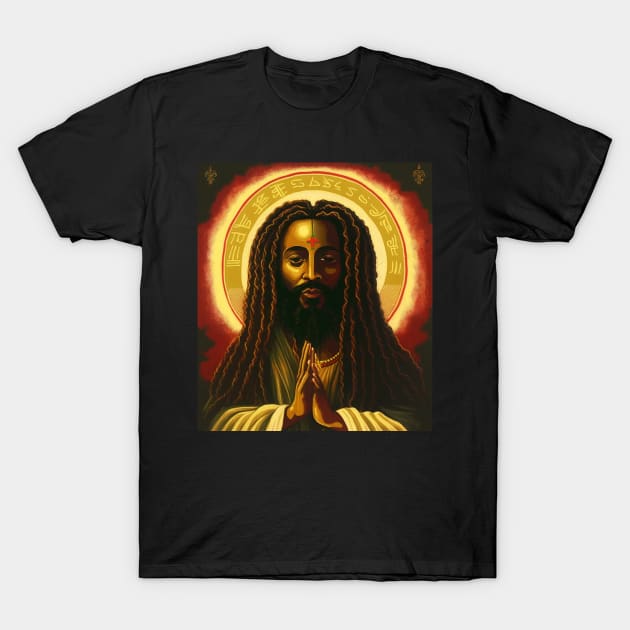 Afro African, Jesus Rasta Style, Jah T-Shirt by dukito